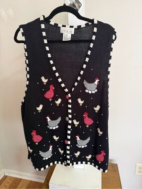 Vintage Mandal Bay Chicken Sweater Vest